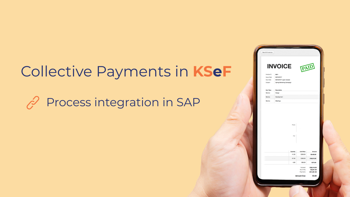 KSeF collective payments in SAP – integration with SAP and ERP systems
